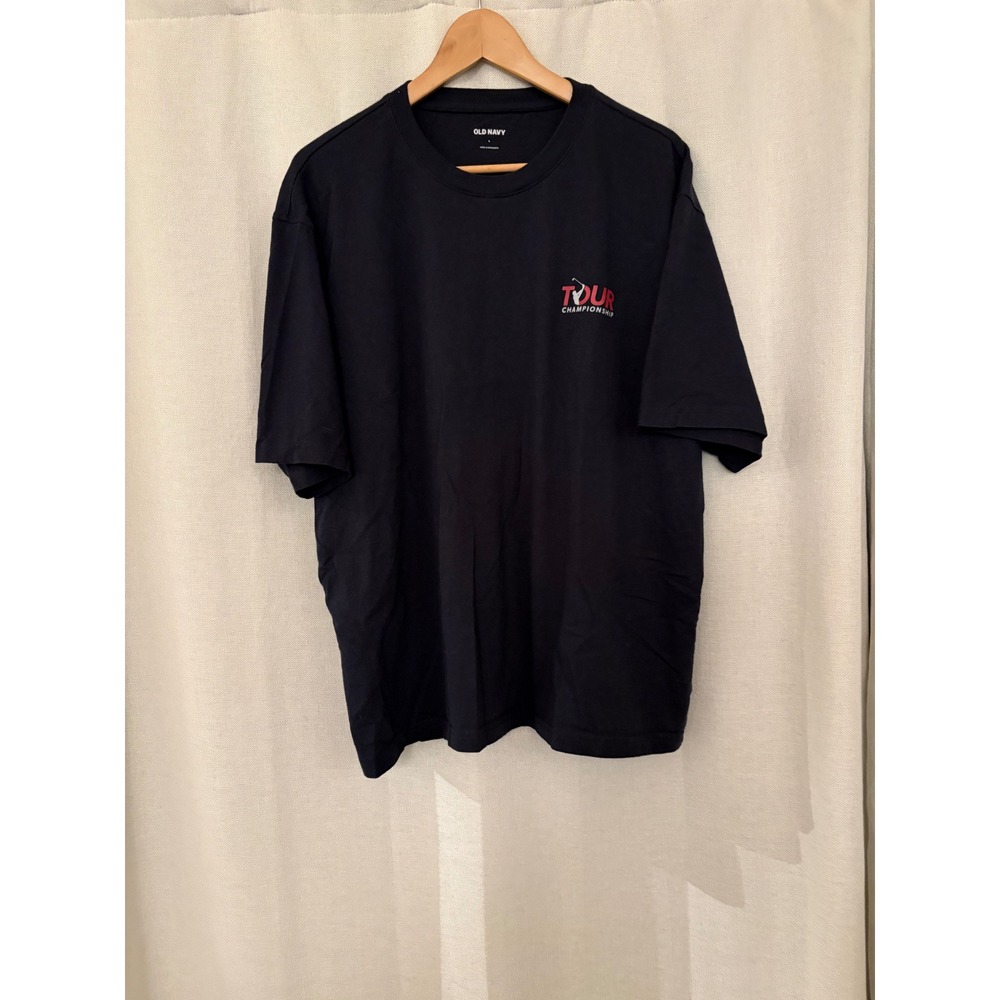 Old Navy Mens Tour Championship Atlanta Golf Graphic T-Shirt Black Large